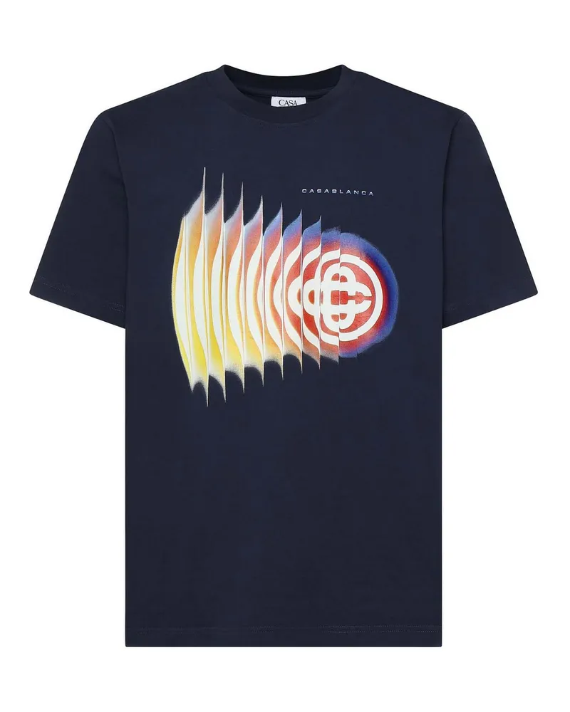 Casablanca Paris T-Shirt - Blau Blau