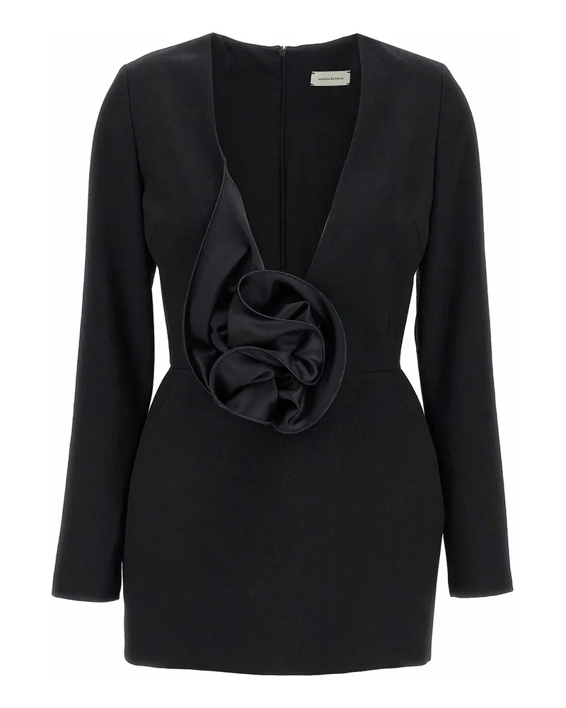 Magda Butrym Knielanges Kleid - Schwarz Schwarz