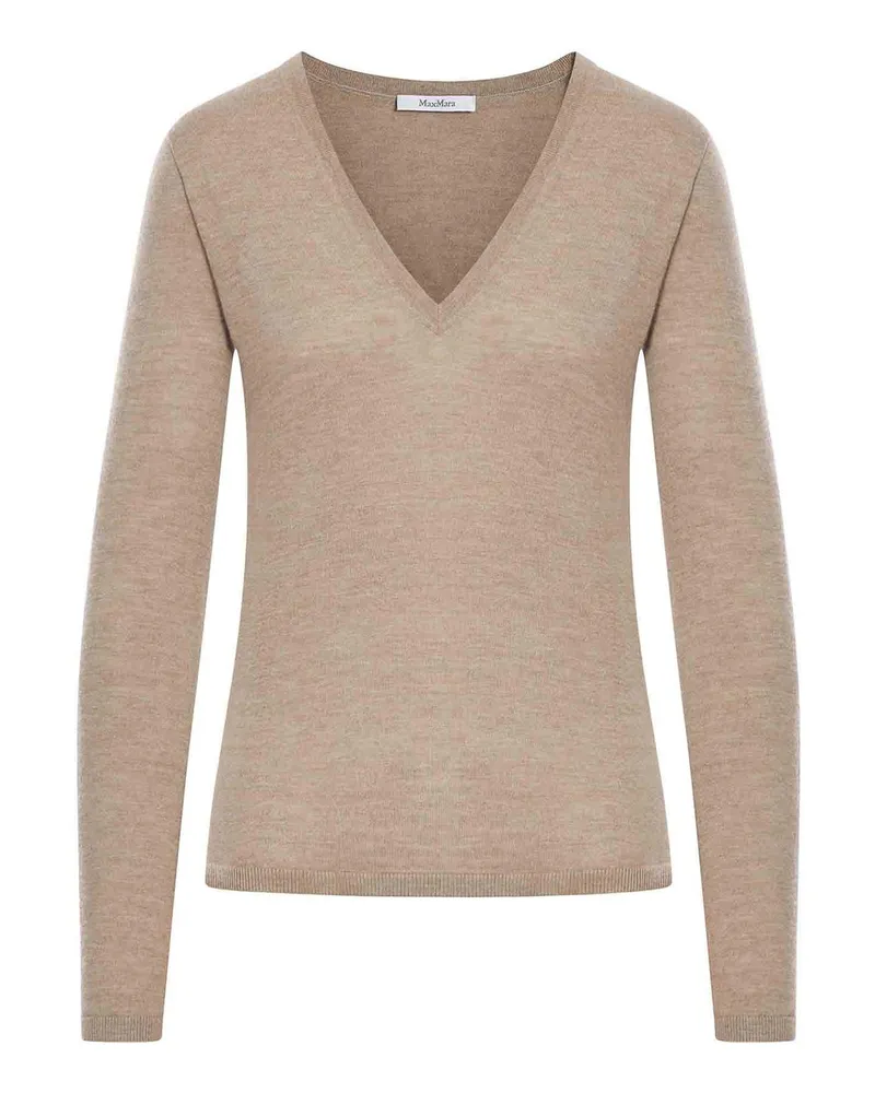 Max Mara Rundhalspullover - Nude Nude