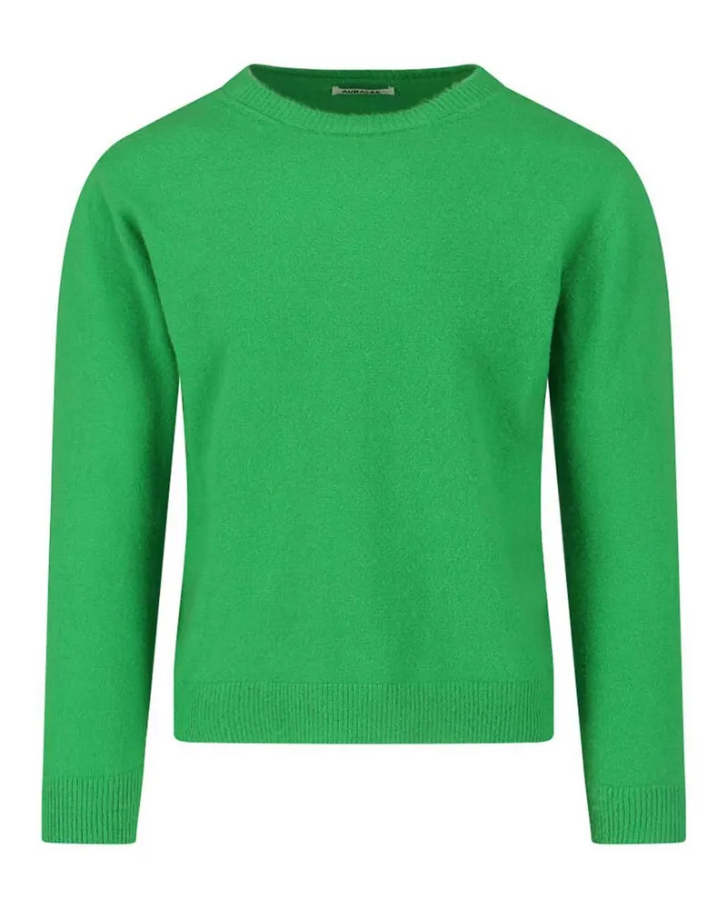 AURALEE Rundhalspullover - Grün Grün