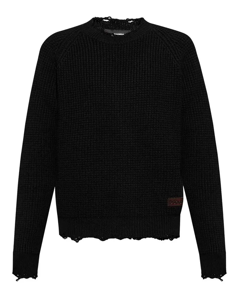 Dsquared2 Rundhalspullover - Schwarz Schwarz