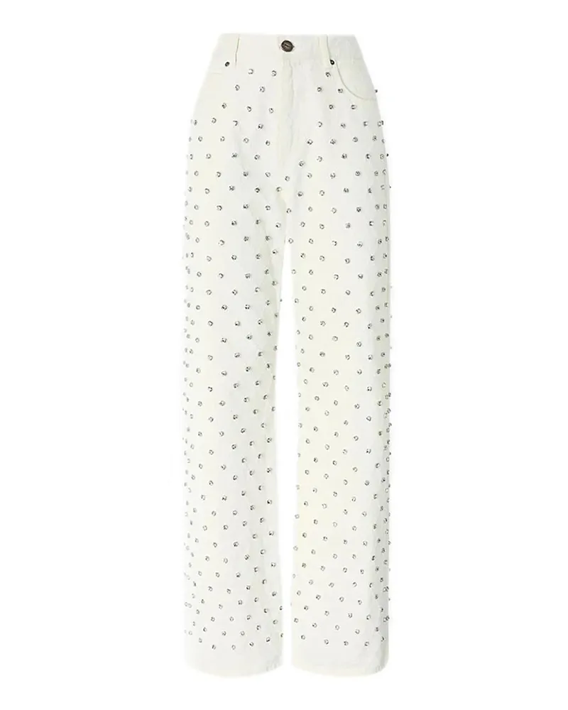 Pinko Straight Leg Jeans - Weiß Weiß