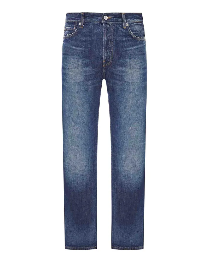 Haikure Straight Leg Jeans - Blau Blau
