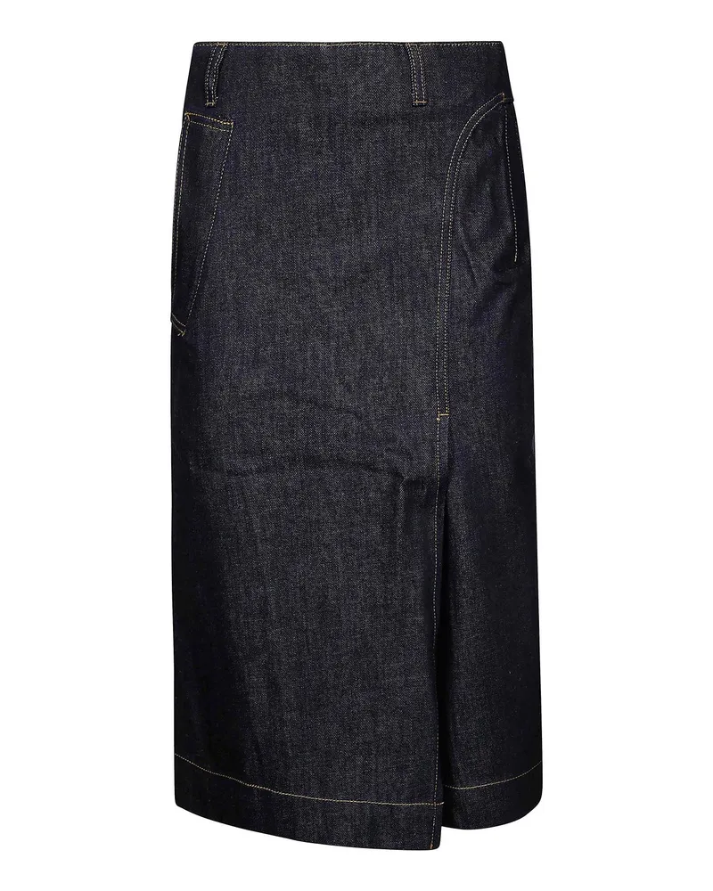Victoria Beckham Midirock - Jeansblau Jeansblau