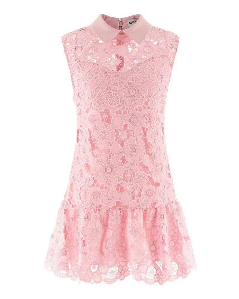 Self-Portrait Knielanges Kleid - Nude Nude