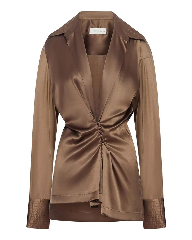 Dries van Noten Bluse - Braun Braun