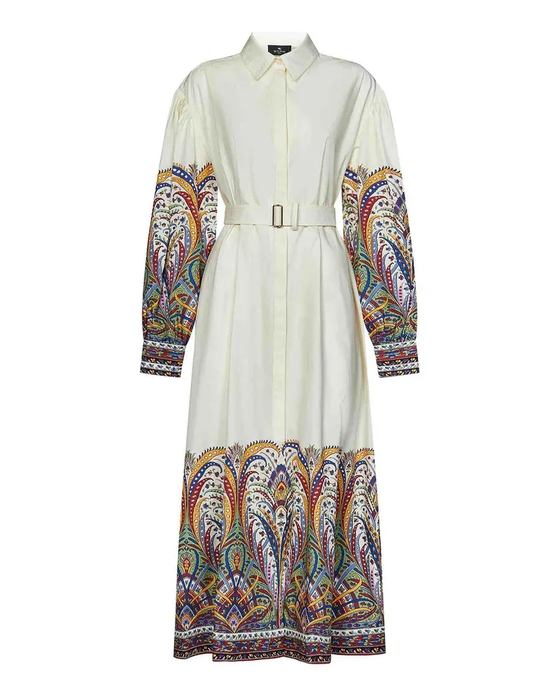 Etro Maxikleid - Weiß Weiß