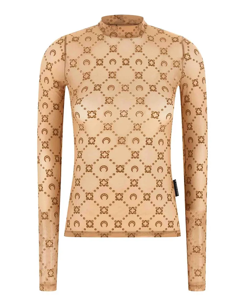 Marine Serre Top - Beige Beige