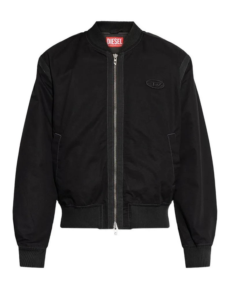 Diesel Kurzer Mantel - Schwarz Schwarz