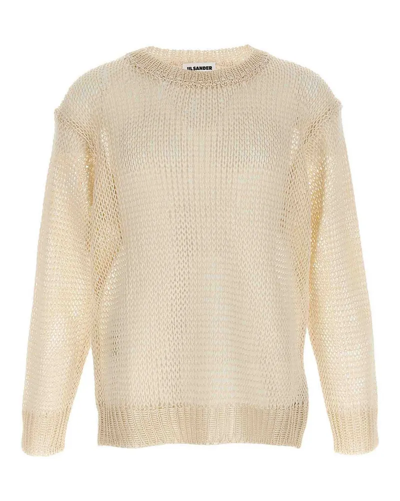 Jil Sander Rundhalspullover - Beige Beige