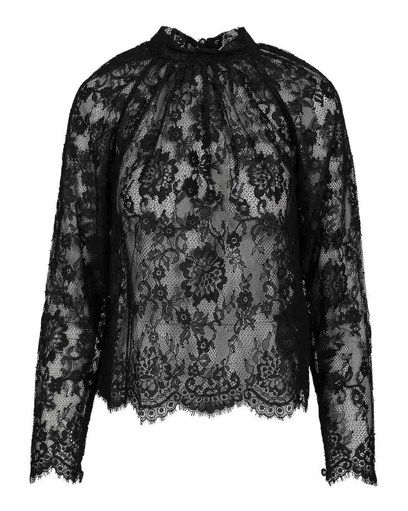 Self-Portrait Bluse - Schwarz Schwarz