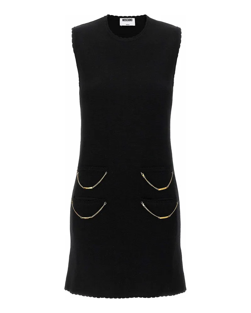 Moschino Knielanges Kleid - Schwarz Schwarz