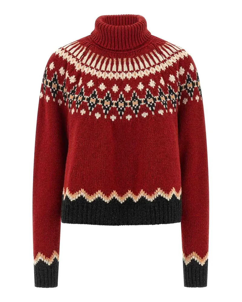 Alanui Rundhalspullover - Rot Rot