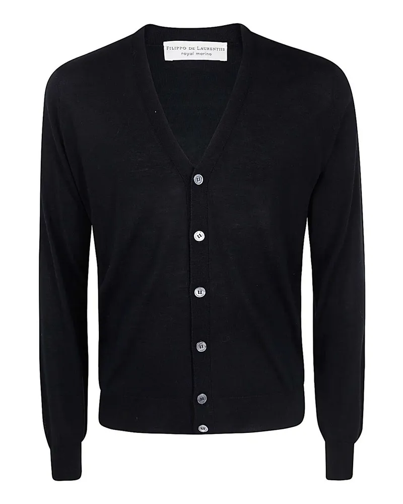 Filippo de Laurentiis Cardigan - Schwarz Schwarz