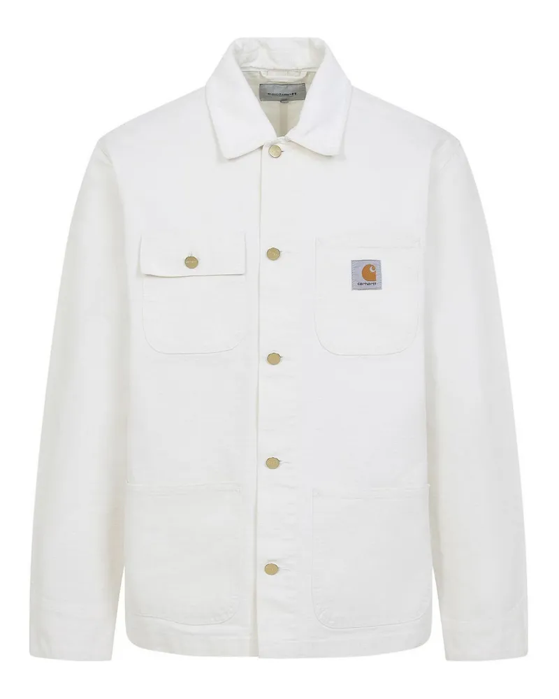 Carhartt WIP Knielanger Mantel - Weiß Weiß