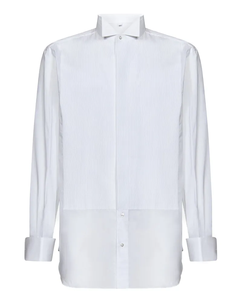 Brioni Hemd - Weiß Weiß