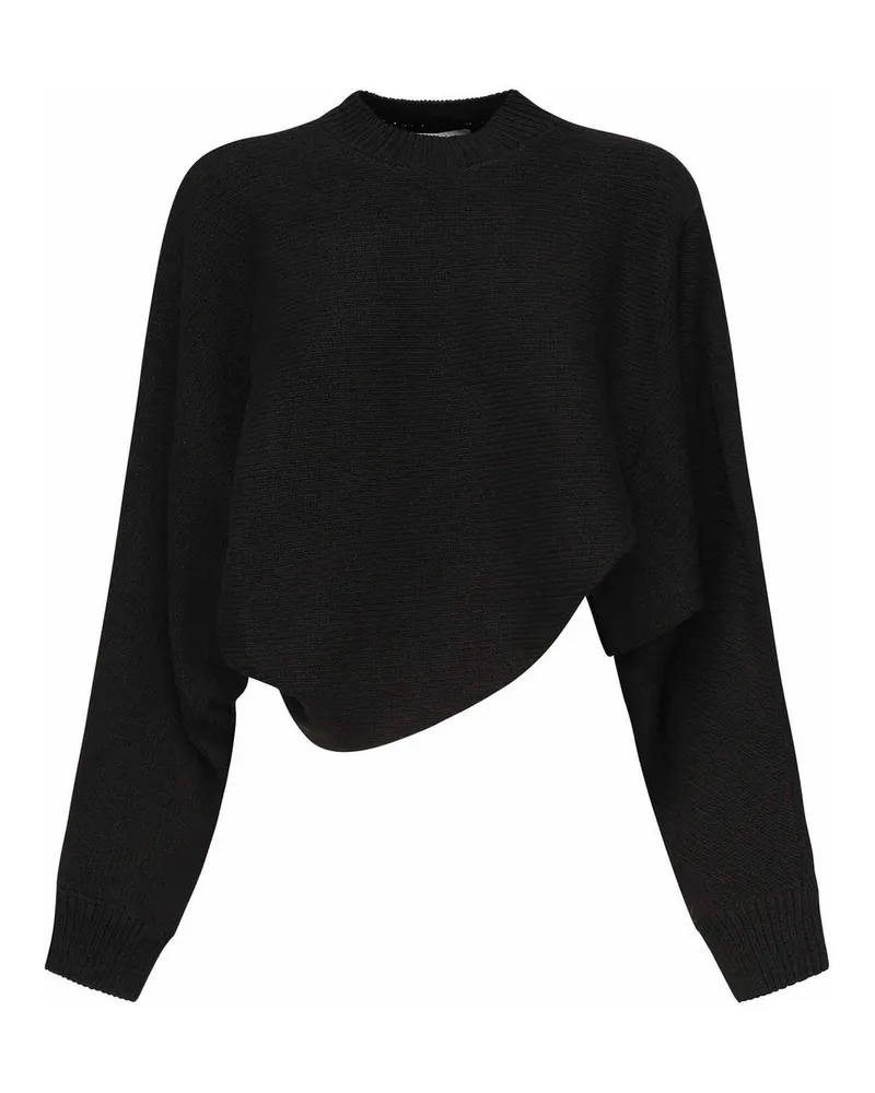 Alaïa Rundhalspullover - Schwarz Schwarz