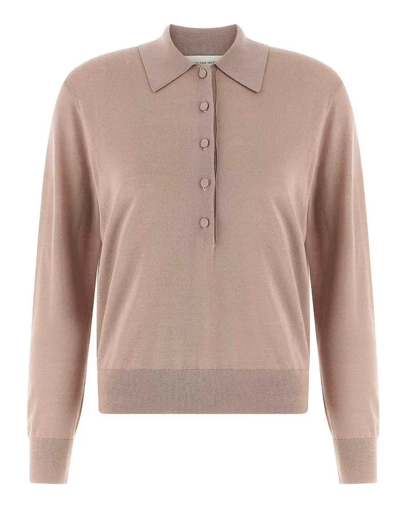 Dries van Noten Poloshirt - Nude Nude