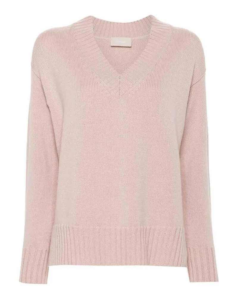 Drumohr  V-Pullover - Rosa Rosa