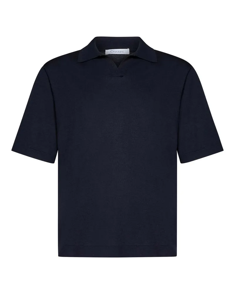 Cruciani Poloshirt - Blau Blau