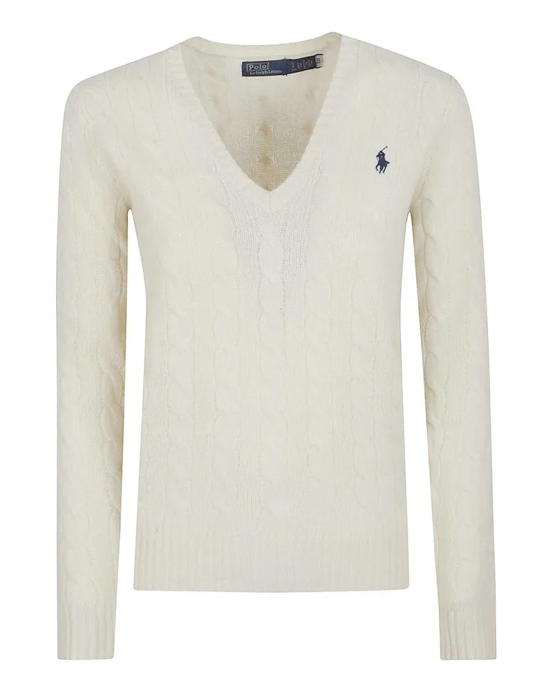 Ralph Lauren Rundhalspullover - Creme Creme