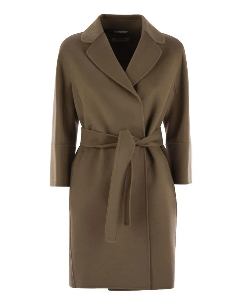 Max Mara Knielanger Mantel - Camel Camel