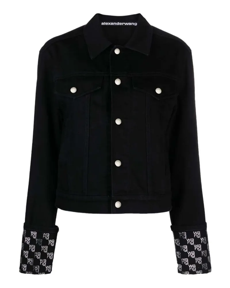 Alexander Wang Jeansjacke - Schwarz Schwarz