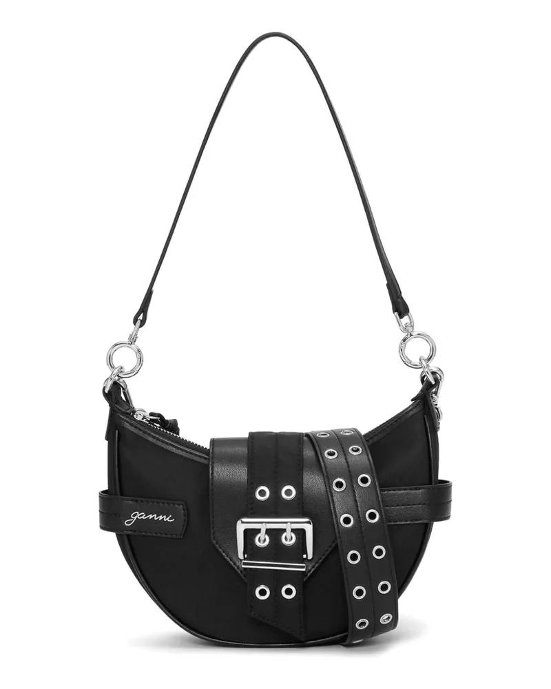 Ganni Schultertasche - Schwarz Schwarz