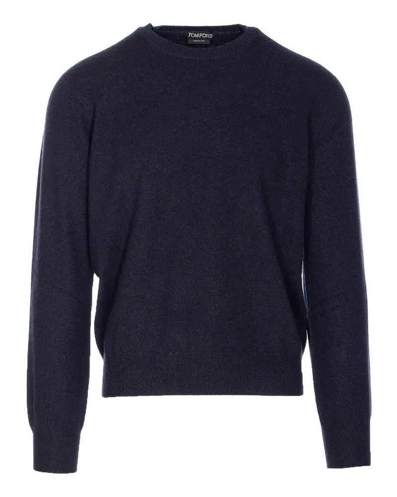 Tom Ford Rundhalspullover - Blau Blau