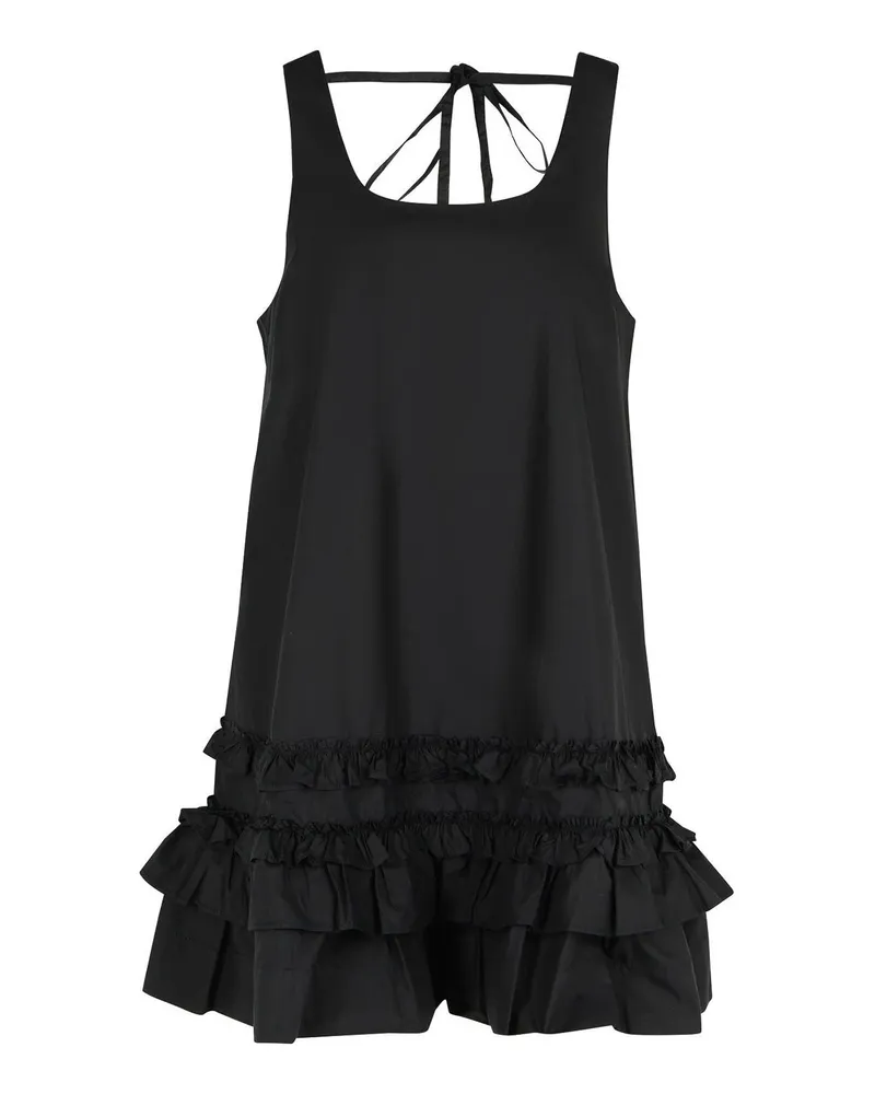 Ganni Kurzes Kleid - Schwarz Schwarz