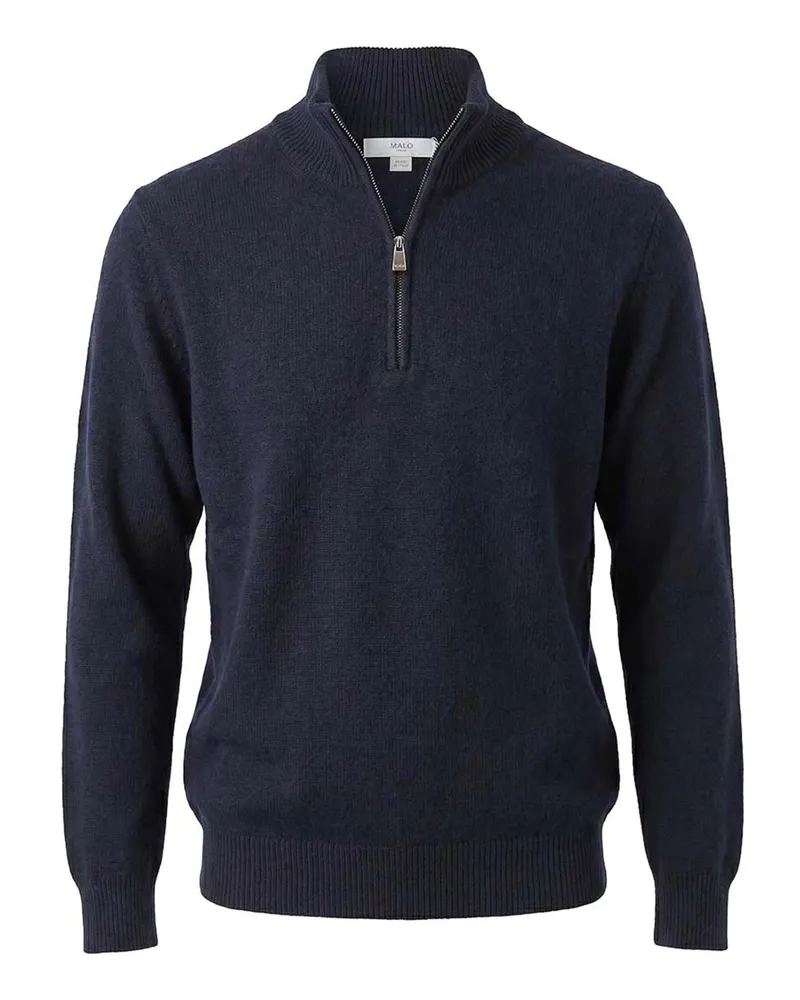 Malo V-Pullover - Blau Blau