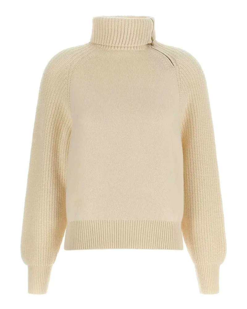 AGNONA Rollkragenpullover - Weiß Weiß