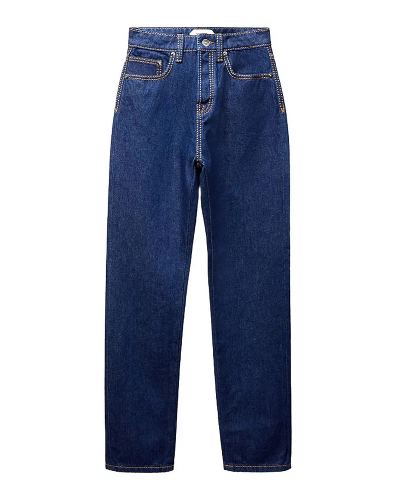Versace Straight Leg Jeans - Blau Blau