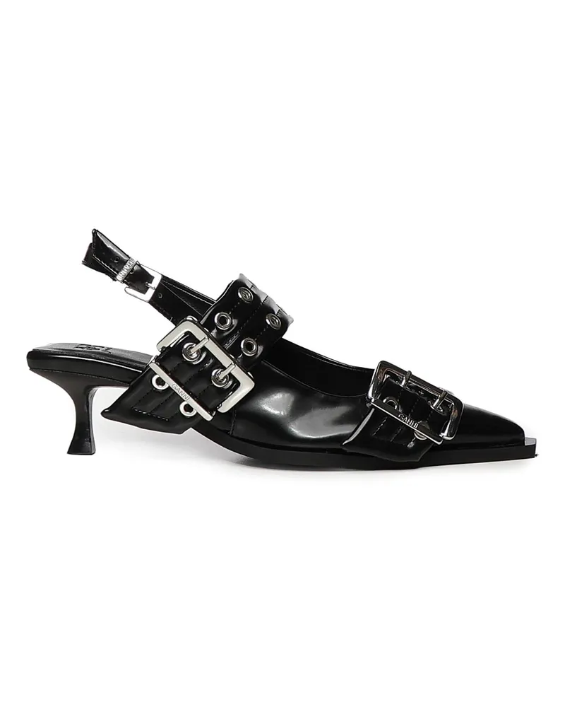 Ganni Ballerinas - Schwarz Schwarz