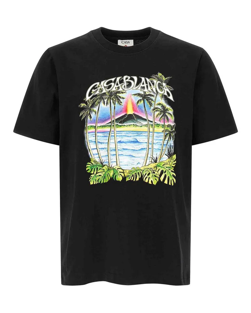 Casablanca Paris T-Shirt - Schwarz Schwarz