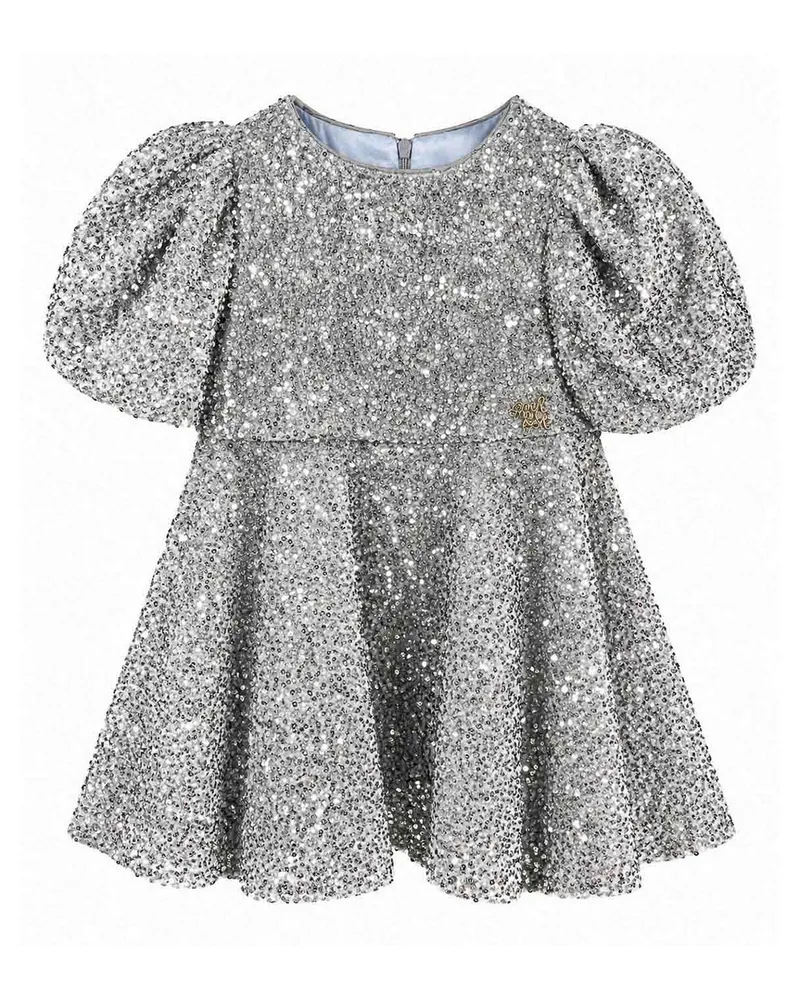 MIMISOL Knielanges Kleid - Grau Grau