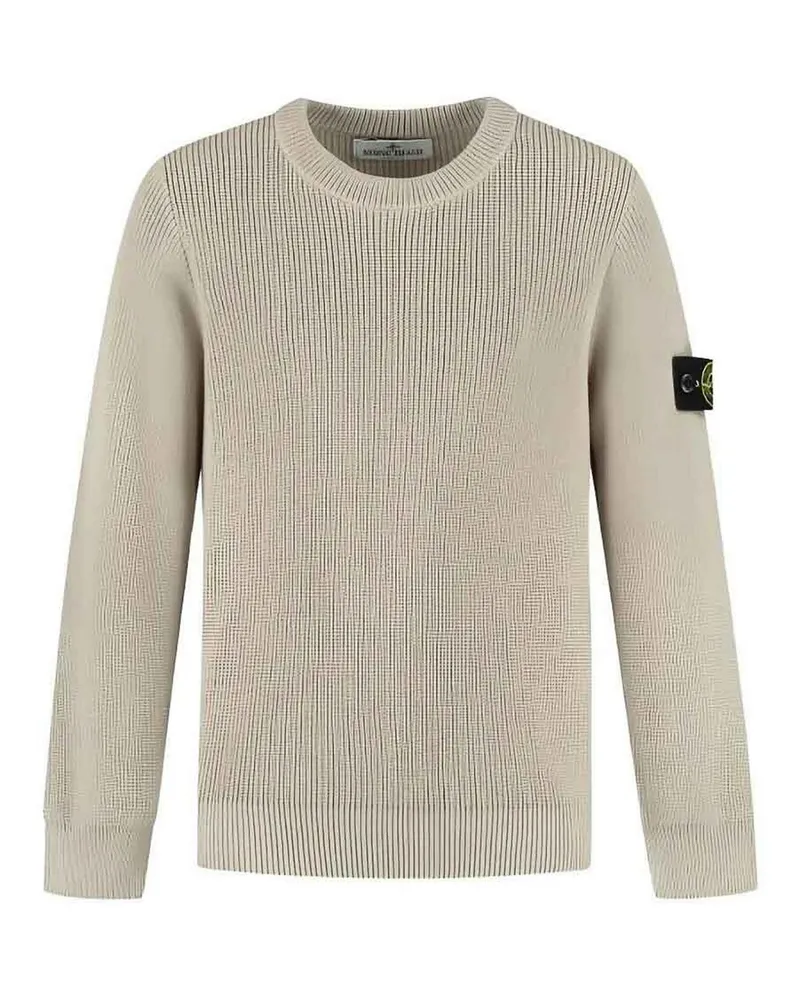 Stone Island Rundhalspullover - Grau Grau