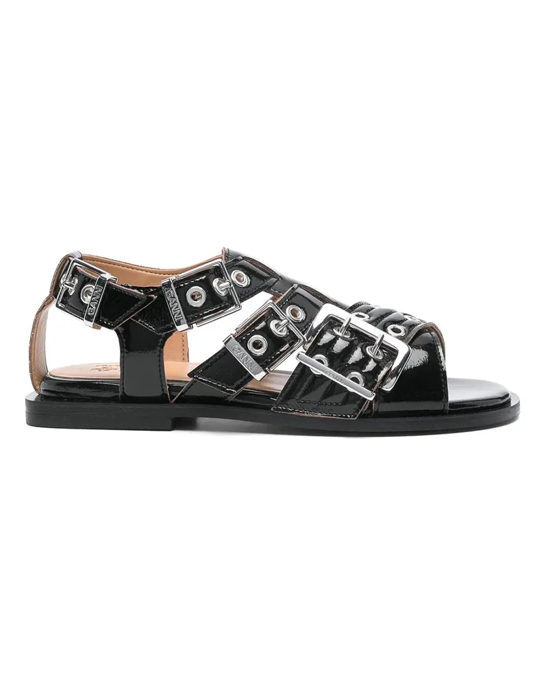 Ganni Sandalen - Schwarz Schwarz