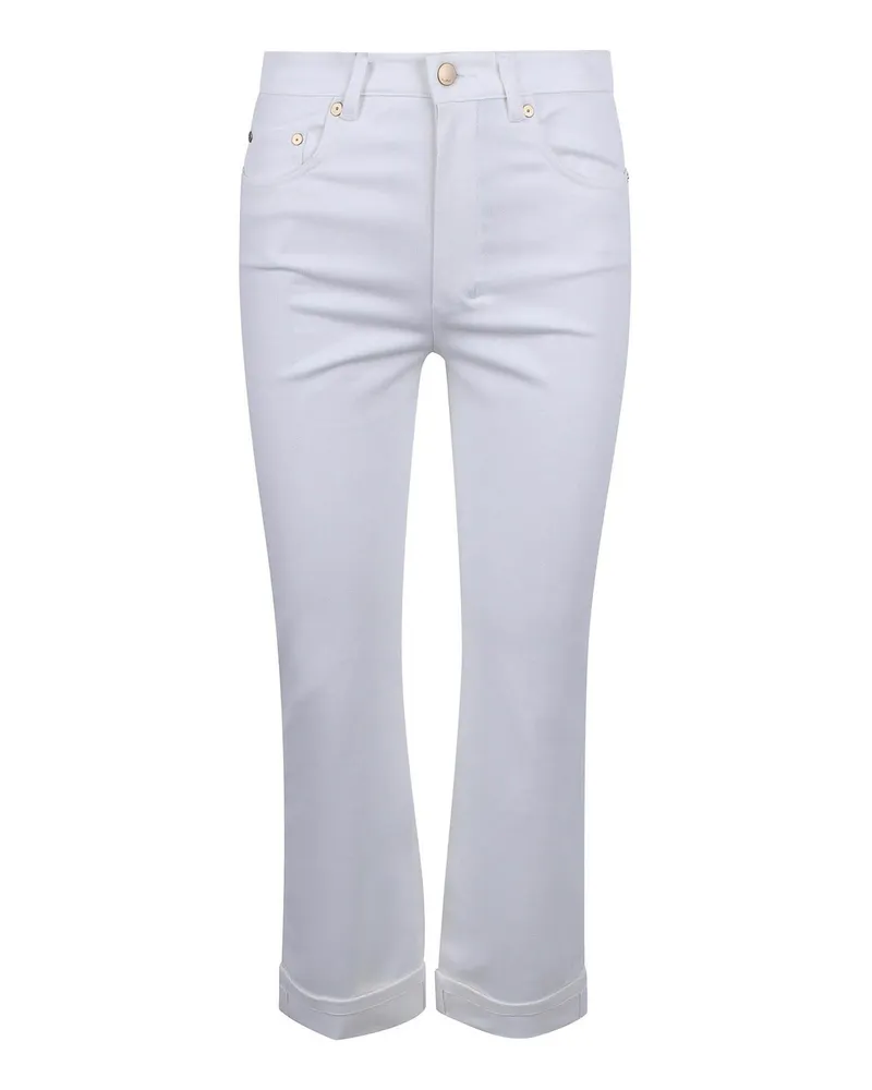 Max Mara Bootcut Jeans - Weiß Weiß