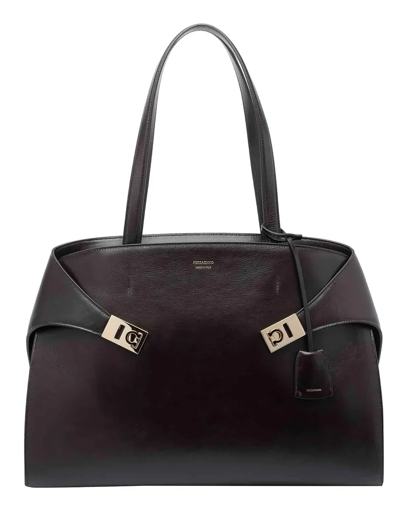 Ferragamo Schultertasche - Braun Braun