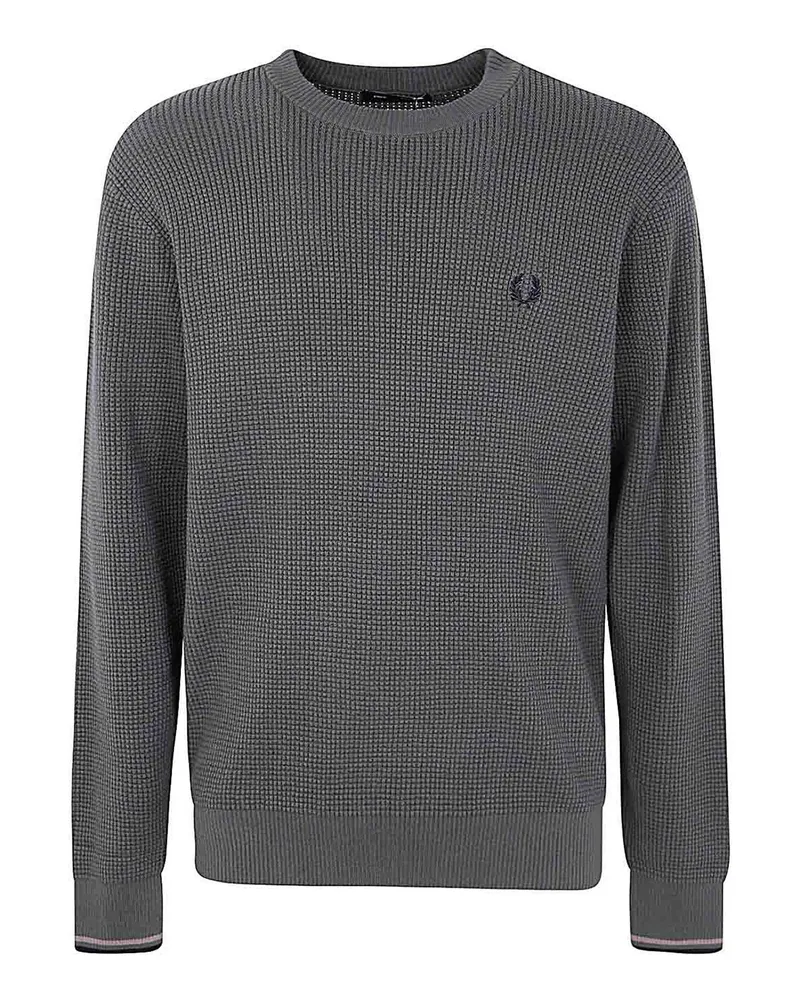 Fred Perry Rundhalspullover - Grün Grün