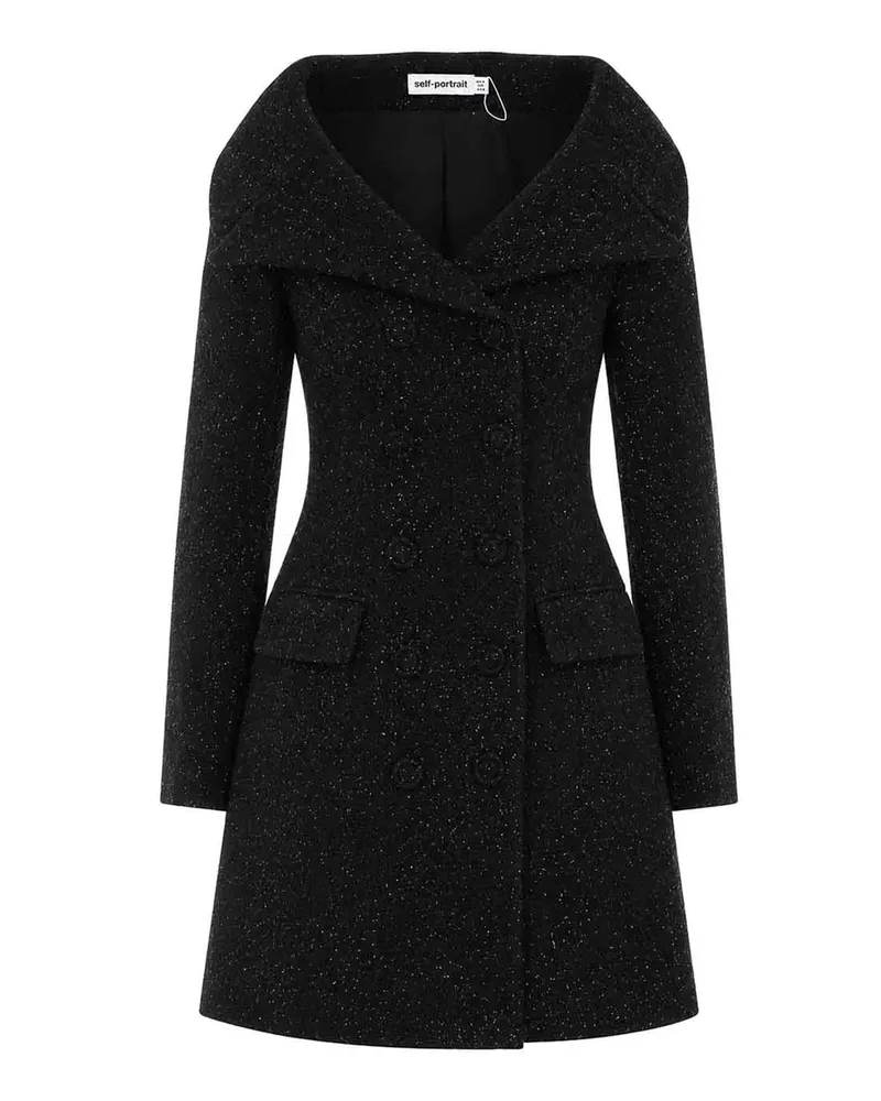 Self-Portrait Kurzes Kleid - Schwarz Schwarz