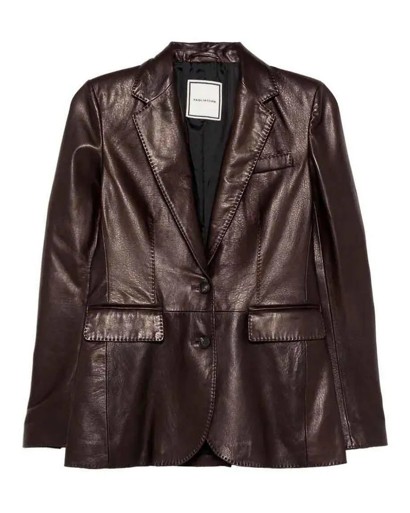Tagliatore Lederjacke - Dunkelbraun Dunkelbraun