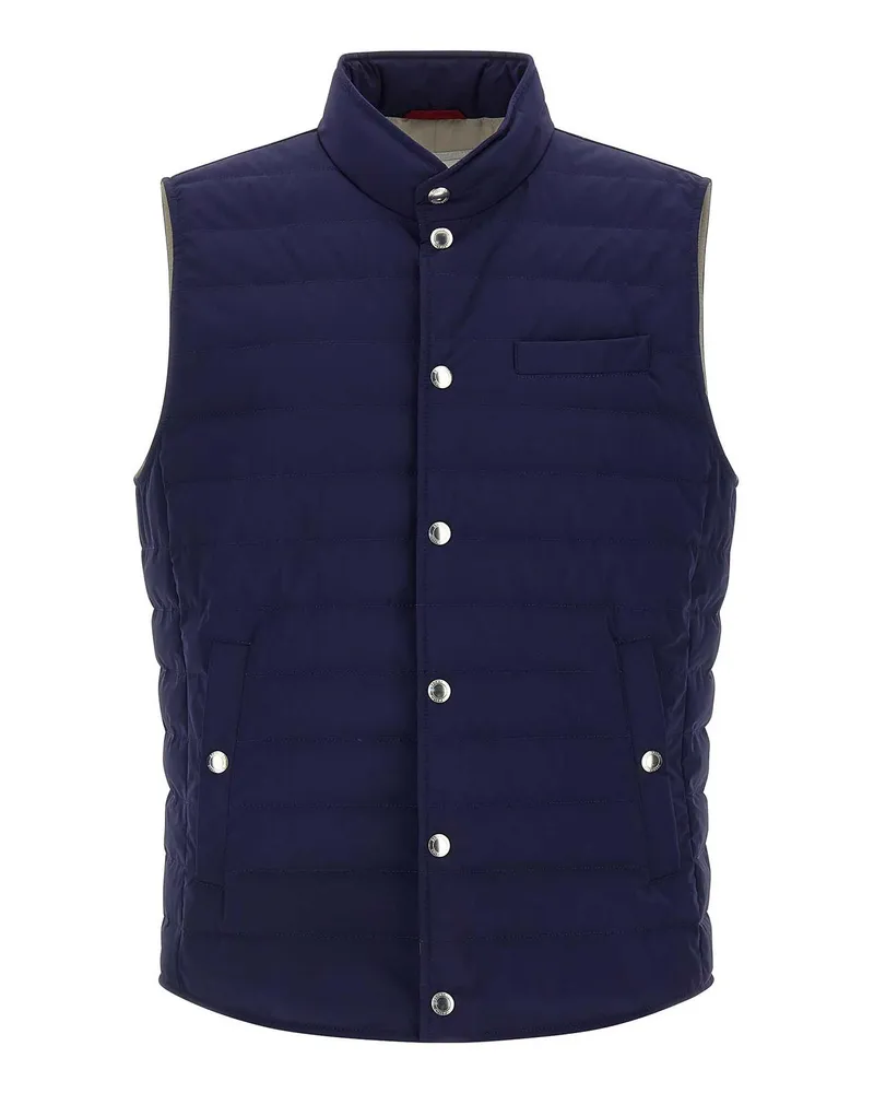 Brunello Cucinelli Weste - Blau Blau