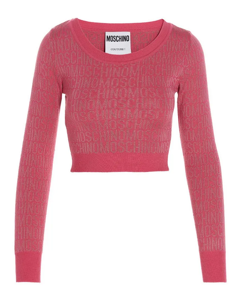 Moschino Rundhalspullover - Fuchsia Fuchsia