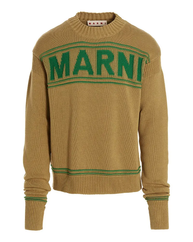 Marni Rundhalspullover - Beige Beige