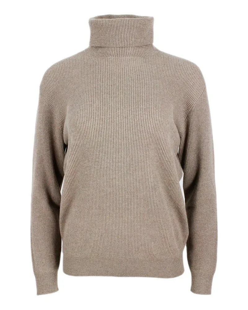 Brunello Cucinelli Rollkragenpullover - Braun Braun