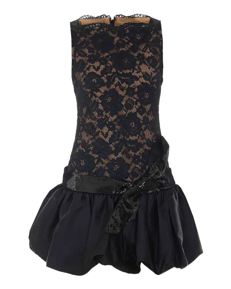 Self-Portrait Kurzes Kleid - Schwarz Schwarz