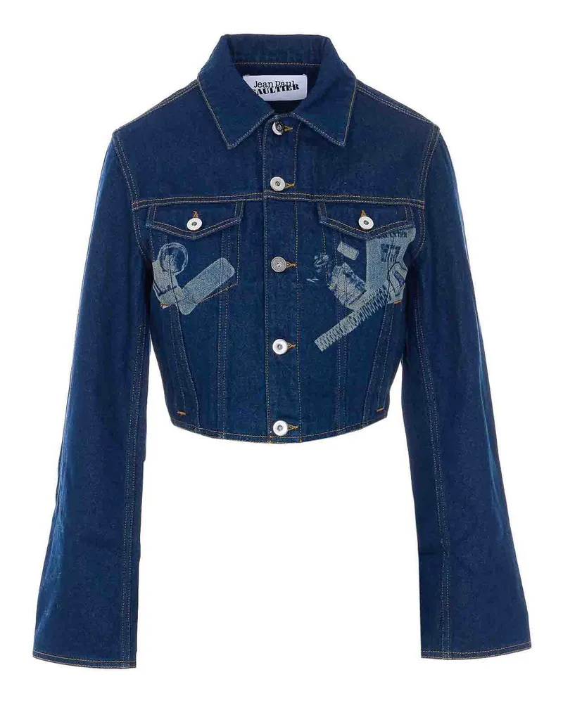 Jean Paul Gaultier Jeansjacke - Blau Blau
