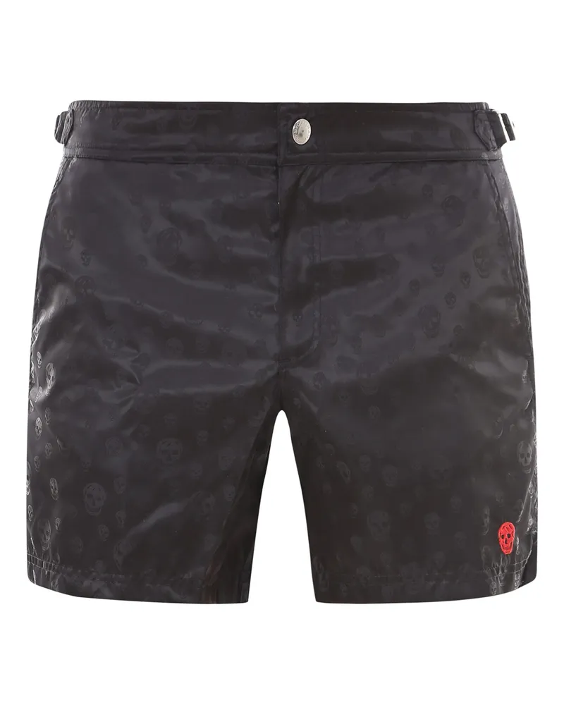 Alexander McQueen Badehose - Schwarz Schwarz